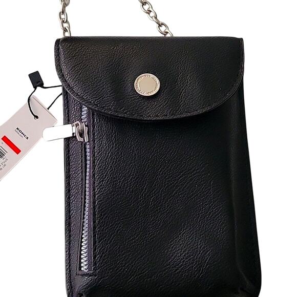 Apt. 9 Safe Keeper RFID-Blocking Wallet Mari Crossbody Silver Accents (NWT) - Picture 2 of 7